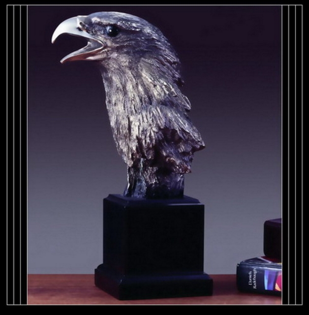 Silver Eagle Head (5"x11 1/2")